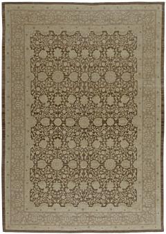 Doris Leslie Blau Collection Contemporary Tabriz Beige Brown Wool Rug - 3580883