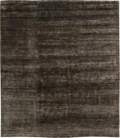 Doris Leslie Blau Collection Custom Brown Hand Knotted Hemp Carpet - 3580888