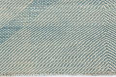 Doris Leslie Blau Collection Custom Flat Weave Blue Moroccan Style Runner - 3579811