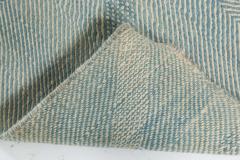 Doris Leslie Blau Collection Custom Flat Weave Blue Moroccan Style Runner - 3579818