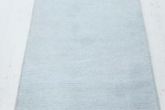 Doris Leslie Blau Collection Custom Silk Gray Runner - 3587108