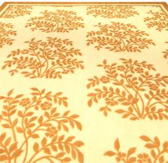 Doris Leslie Blau Collection Design Handmade Rug in Brown and Orange - 3580907