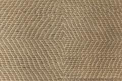 Doris Leslie Blau Collection Deux Diamond Beige and Brown Handmade Wool Rug - 3579823
