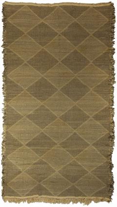 Doris Leslie Blau Collection Diamond Shaped Brown Beige Flat Weave Rug - 3580910