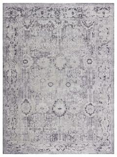 Doris Leslie Blau Collection Eggplant Beige Handmade Wool Rug - 3580914