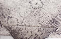 Doris Leslie Blau Collection Eggplant Beige Handmade Wool Rug - 3580916