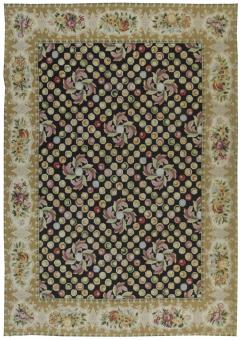 Doris Leslie Blau Collection European Inspired Bassarabian Botanic Wool Rug - 3579828