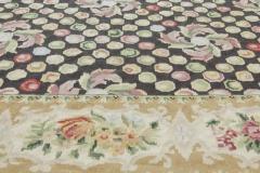 Doris Leslie Blau Collection European Inspired Bassarabian Botanic Wool Rug - 3579833