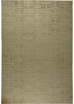 Doris Leslie Blau Collection Extra Large Tibetan Rug in Pinky Beige and Green - 3578927