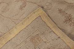 Doris Leslie Blau Collection Floral Design Needlepoint Eric Cohler Rug in Beige - 3578562