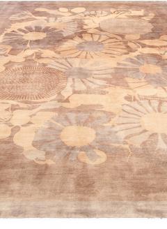 Doris Leslie Blau Collection Floral Lilly Design Hand Knotted Silk Rug - 3580973