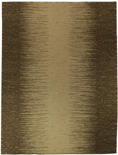 Doris Leslie Blau Collection Forel Scandinavian Style Brown Beige Wool Rug - 3579907