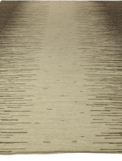 Doris Leslie Blau Collection Forel Scandinavian Style Brown Beige Wool Rug - 3579908