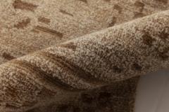 Doris Leslie Blau Collection Geometric Beige and Brown Handmade Hemp Rug - 3579932