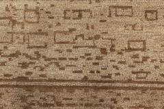 Doris Leslie Blau Collection Geometric Beige and Brown Handmade Hemp Rug - 3579934