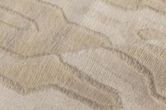 Doris Leslie Blau Collection Global Off White and Beige Hand Knotted Wool Rug - 3578893