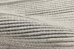 Doris Leslie Blau Collection Gray Bauer Collection Minimalist Handmade Wool Rug - 3578549