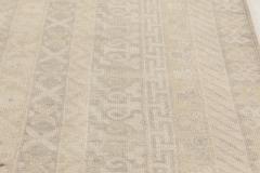 Doris Leslie Blau Collection Gray and Beige Samarkand Rug - 3586924