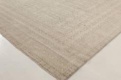 Doris Leslie Blau Collection Gray and Beige Samarkand Rug - 3586925