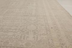 Doris Leslie Blau Collection Gray and Beige Samarkand Rug - 3586926