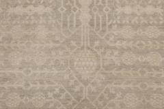 Doris Leslie Blau Collection Gray and Beige Samarkand Rug - 3586927