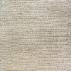 Doris Leslie Blau Collection High Low Modern Beige Handmade Wool Rug - 3581052