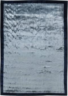 Doris Leslie Blau Collection High Quality Contemporary Blue Handmade Silk Rug - 3579961