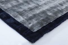 Doris Leslie Blau Collection High Quality Contemporary Blue Handmade Silk Rug - 3579966