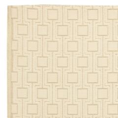 Doris Leslie Blau Collection High Quality Geometric Beige Hand Tufted Rug - 3579991