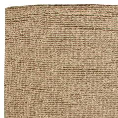 Doris Leslie Blau Collection High Quality Modern Solid Brown Flat Weave Wool Rug - 3578145