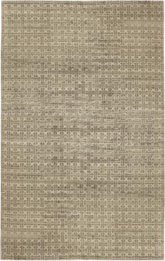 Doris Leslie Blau Collection High Quality Terra Beige Brown Rug in Natural Wool - 3578154