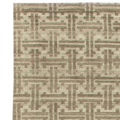 Doris Leslie Blau Collection High Quality Terra Beige Brown Rug in Natural Wool - 3578161