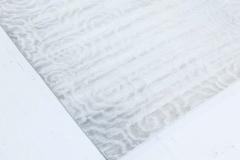 Doris Leslie Blau Collection High quality Camelia Silver White Handmade Silk Rug - 3578319
