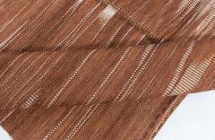 Doris Leslie Blau Collection Honaz Turkish Modern Brown White Kilim Rug - 3580027