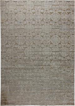 Doris Leslie Blau Collection Large Bold Floral Design Handmade Custom Rug - 3580045