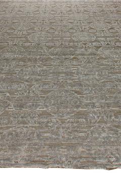 Doris Leslie Blau Collection Large Bold Floral Design Handmade Custom Rug - 3580047
