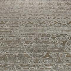 Doris Leslie Blau Collection Large Bold Floral Design Handmade Custom Rug - 3580048