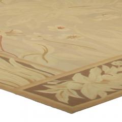 Doris Leslie Blau Collection Large Gold Aubusson Design Handmade Wool Rug - 3580060