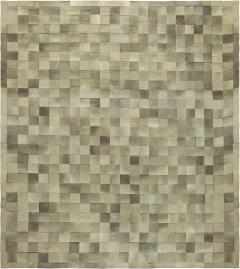 Doris Leslie Blau Collection Large Hair on Hide Gray and Light Brown Modern Rug - 3578466