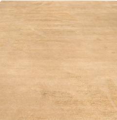 Doris Leslie Blau Collection Modern Abstract Sunflower Beige Handmade Wool Rug - 3578635