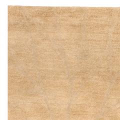 Doris Leslie Blau Collection Modern Abstract Sunflower Beige Handmade Wool Rug - 3578636