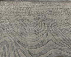 Doris Leslie Blau Collection Modern Animal Print Gray Rug - 3586894