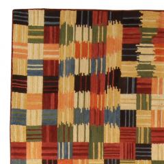 Doris Leslie Blau Collection Modern Geometric Design Handmade Cotton Rug - 3580168