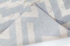 Doris Leslie Blau Collection Modern Geometric Hand Knotted Silk Wool Runner - 3580172
