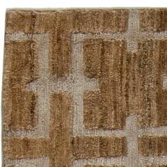 Doris Leslie Blau Collection Modern Geometric Harvin Handmade Hemp Silk Rug II - 3578396