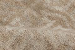 Doris Leslie Blau Collection Modern Geometric Tibetan Terra Rug in Natural Wool - 3578538