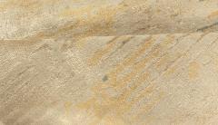 Doris Leslie Blau Collection Modern Gold Blue Gray Hand Knotted Wool Silk Runner - 3578355