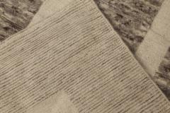 Doris Leslie Blau Collection Modern Gray Brown Beige Monumental Geometric Rug - 3578260