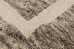 Doris Leslie Blau Collection Modern Gray Brown Beige Monumental Geometric Rug - 3578263