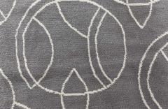 Doris Leslie Blau Collection Modern Hummingbird Silver Handmade Wool Silk Rug - 4008622